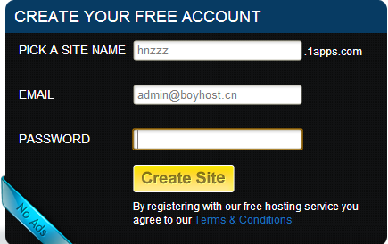 1apps 免费ASP空间申请